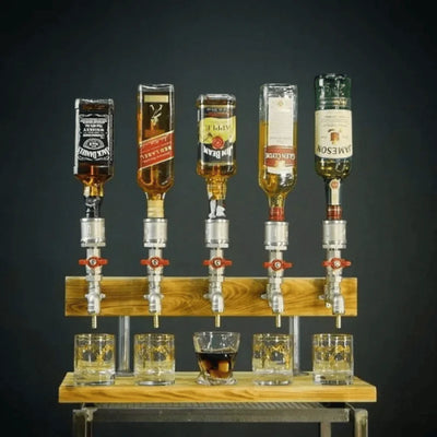 Wooden Beverage Dispenser – 5L Drink Server with Tap