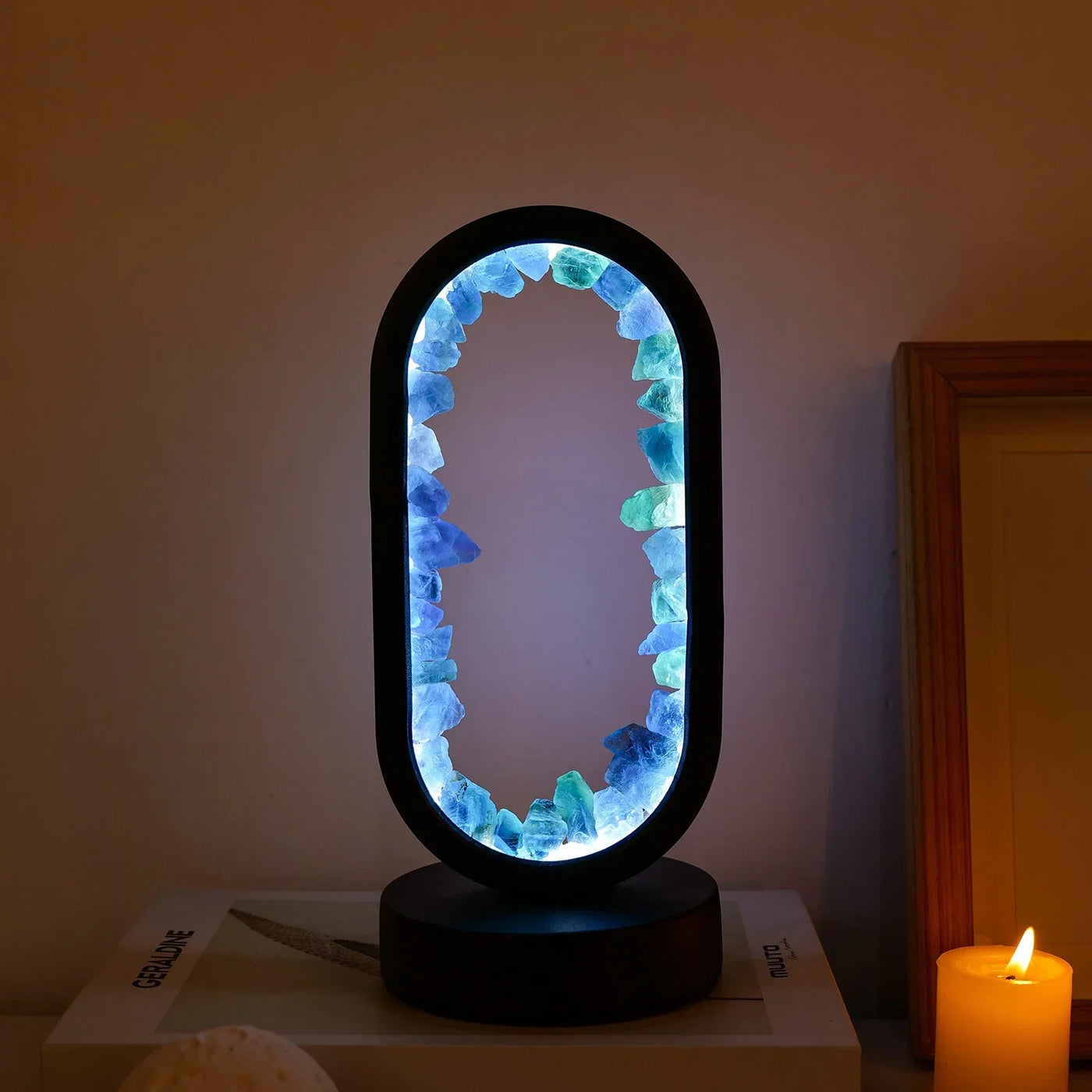 Natural Amethyst Crystal Lamp for Relaxation
