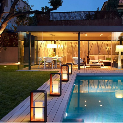 Solar Terrace Lamp with Warm LED Lighting