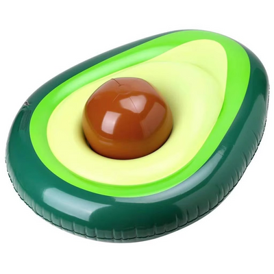 Inflatable Avocado Pool Float with Detachable Ball Toy