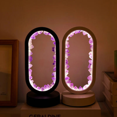 Natural Amethyst Crystal Lamp for Relaxation