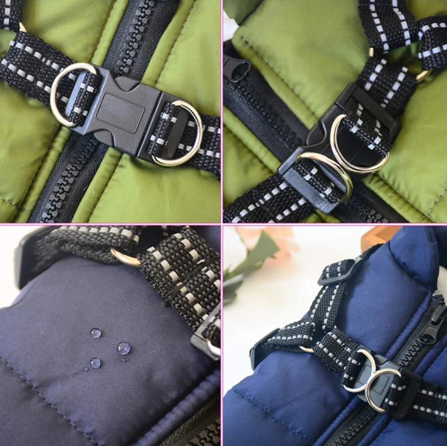 Waterproof Dog Coat with Belly Straps – Emmaly