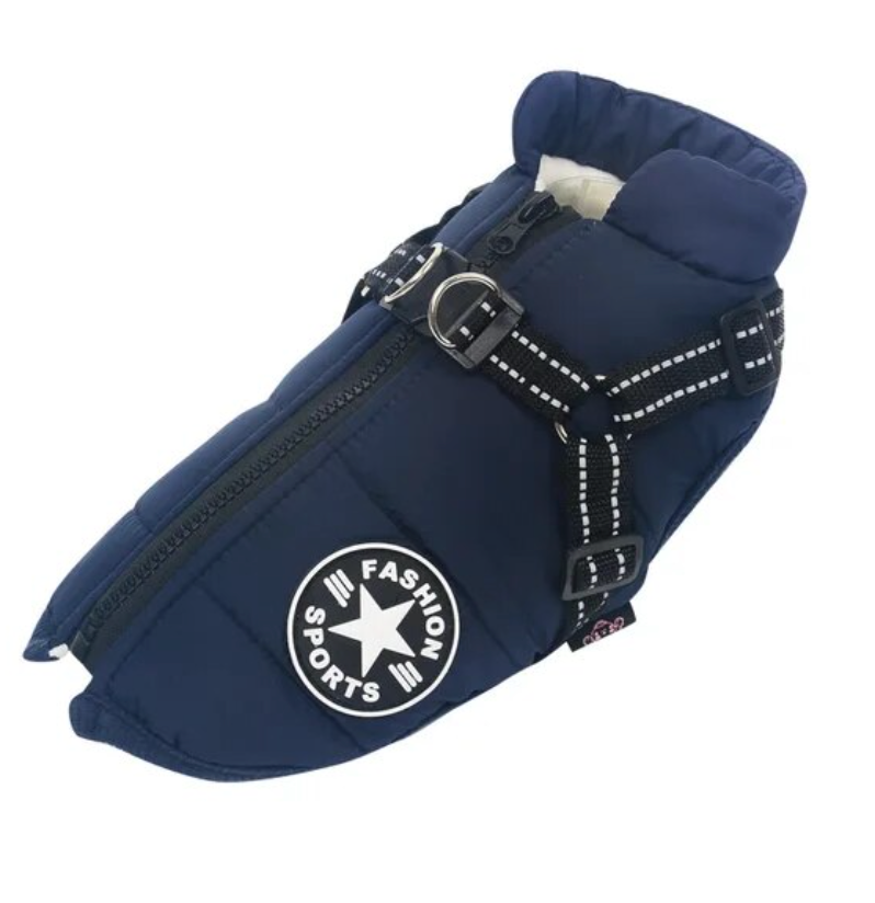 Waterproof Dog Coat with Belly Straps – Emmaly