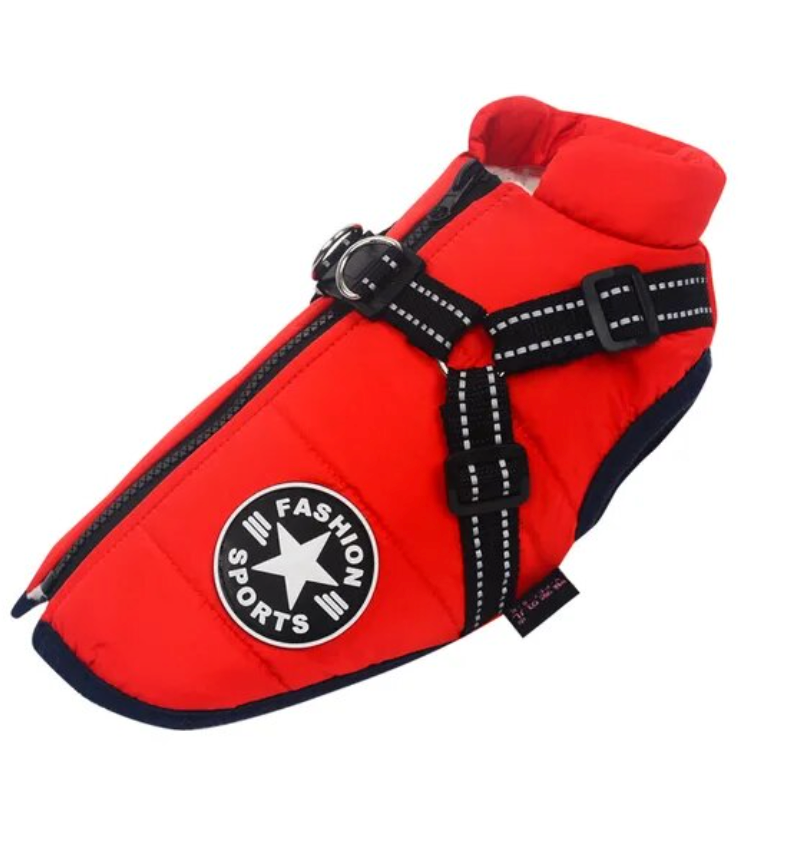 Waterproof Dog Coat with Belly Straps – Emmaly