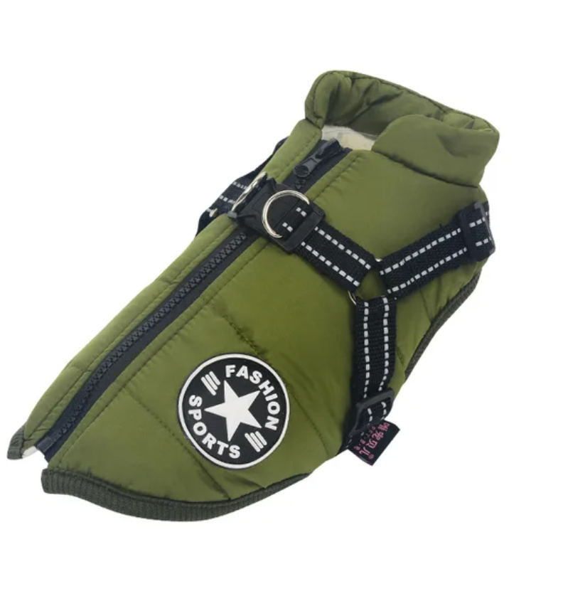 Waterproof Dog Coat with Belly Straps – Emmaly