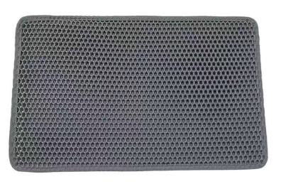 Cat Litter Mat with Double-Layer Trap and Non-Slip Base – PawGuard