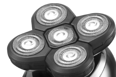 Extra Heads for Waterproof Electric Men’s Shaver with 5 Heads