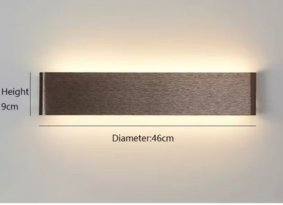 Modern LED Wall Lamp – Elegant Aluminum & Glass Design