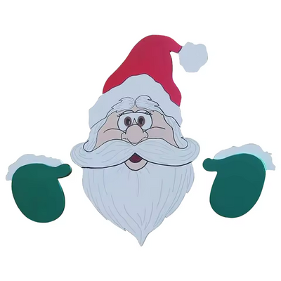 Christmas Garden Decor Peeking Ornaments