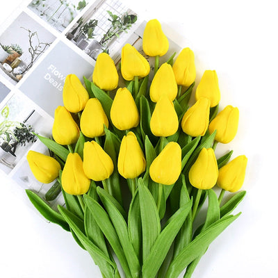 Artificial Tulip Bouquet with Realistic Lifelike Flowers