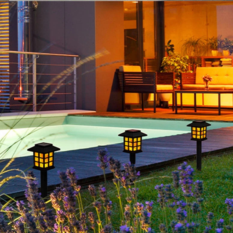Solar Flickering Flame Torch Lights – Halloween Themed