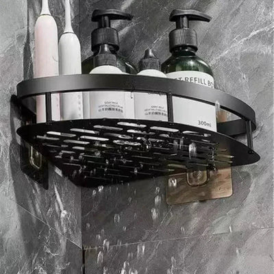 No-Drill Aluminum Corner Shelf for Bathroom