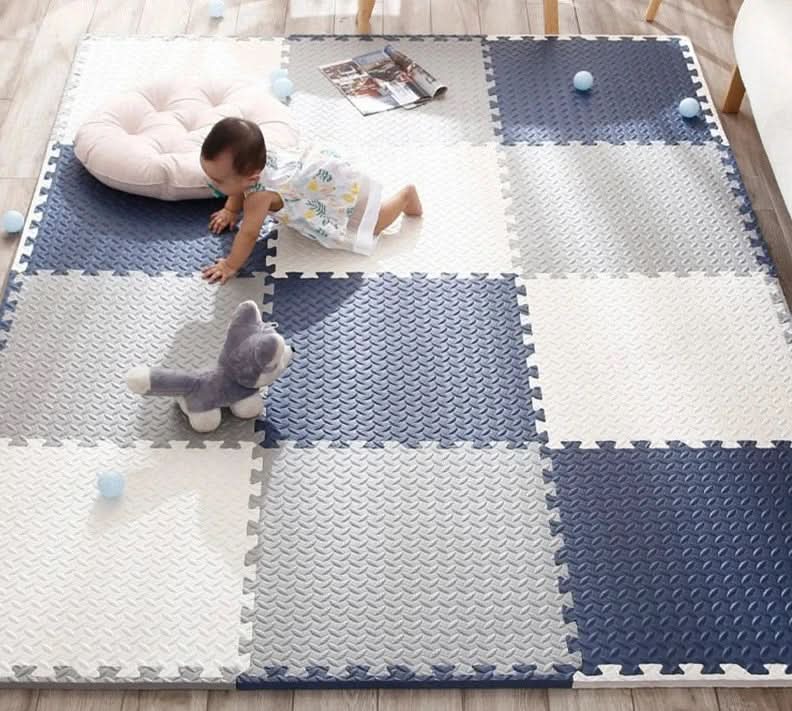 Soft Foam Baby Play Mat – Cushioned 12-Piece Floor Set