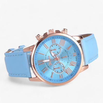 Camille Womens Waterproof Leather Strap Watch 42mm