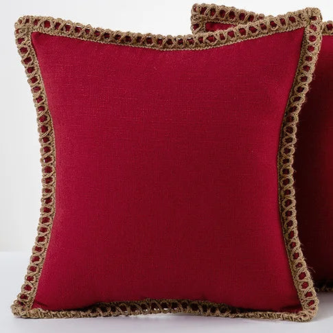 Colorful French-Style Decorative Pillow Cover Polyester