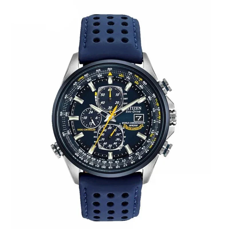 Men’s Stainless Steel Chronograph Watch with Calendar