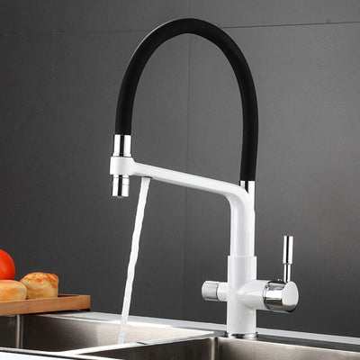 Pull Down Kitchen Faucet with Filtered Water Outlet