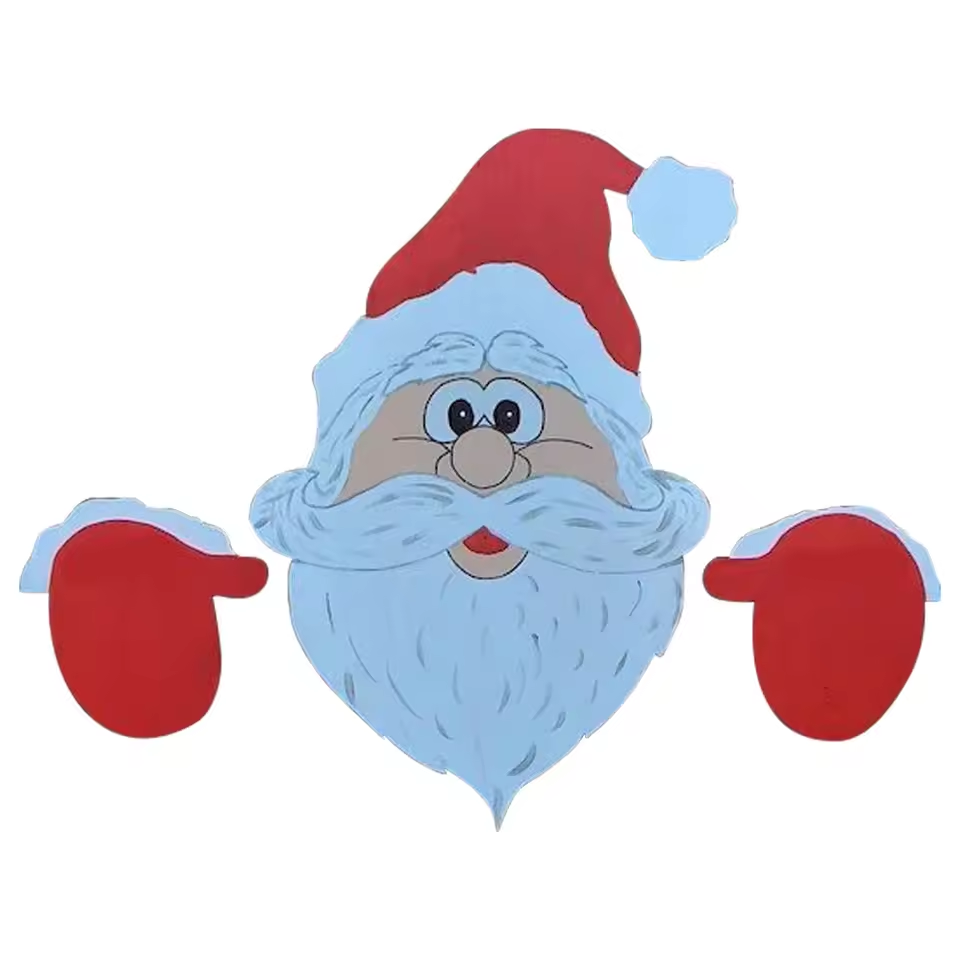 Christmas Garden Decor Peeking Ornaments