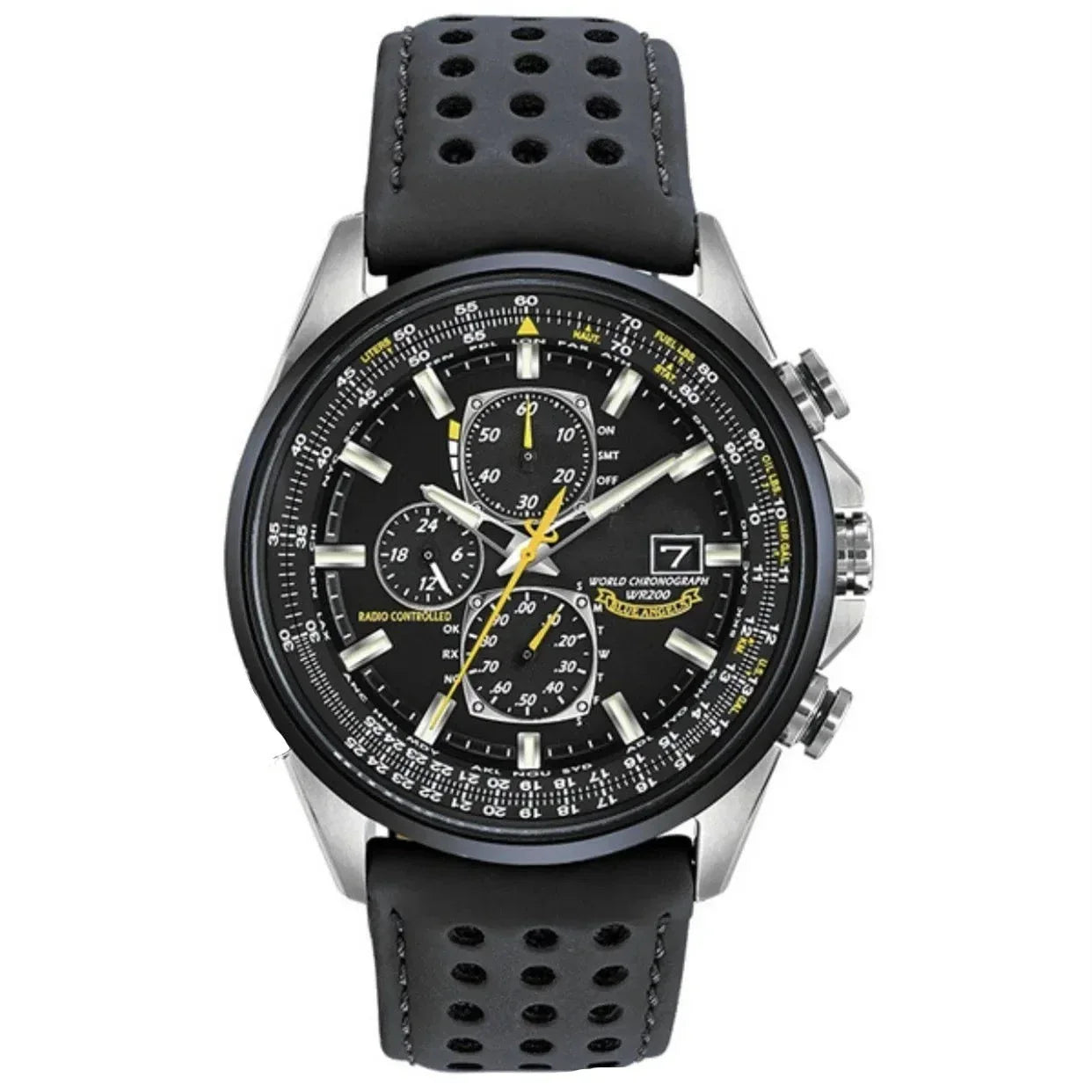 Men’s Stainless Steel Chronograph Watch with Calendar