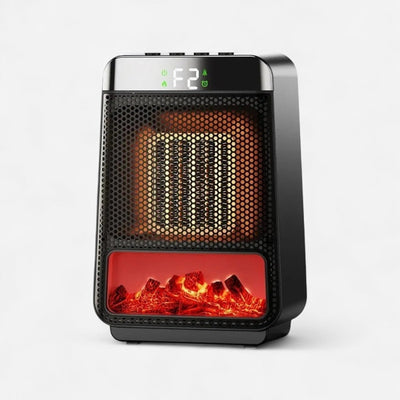 Compact Electric Heater with Adjustable Fan