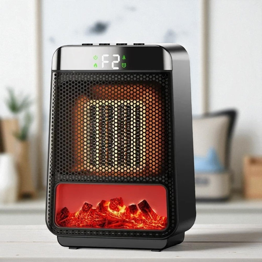 Compact Electric Heater with Adjustable Fan
