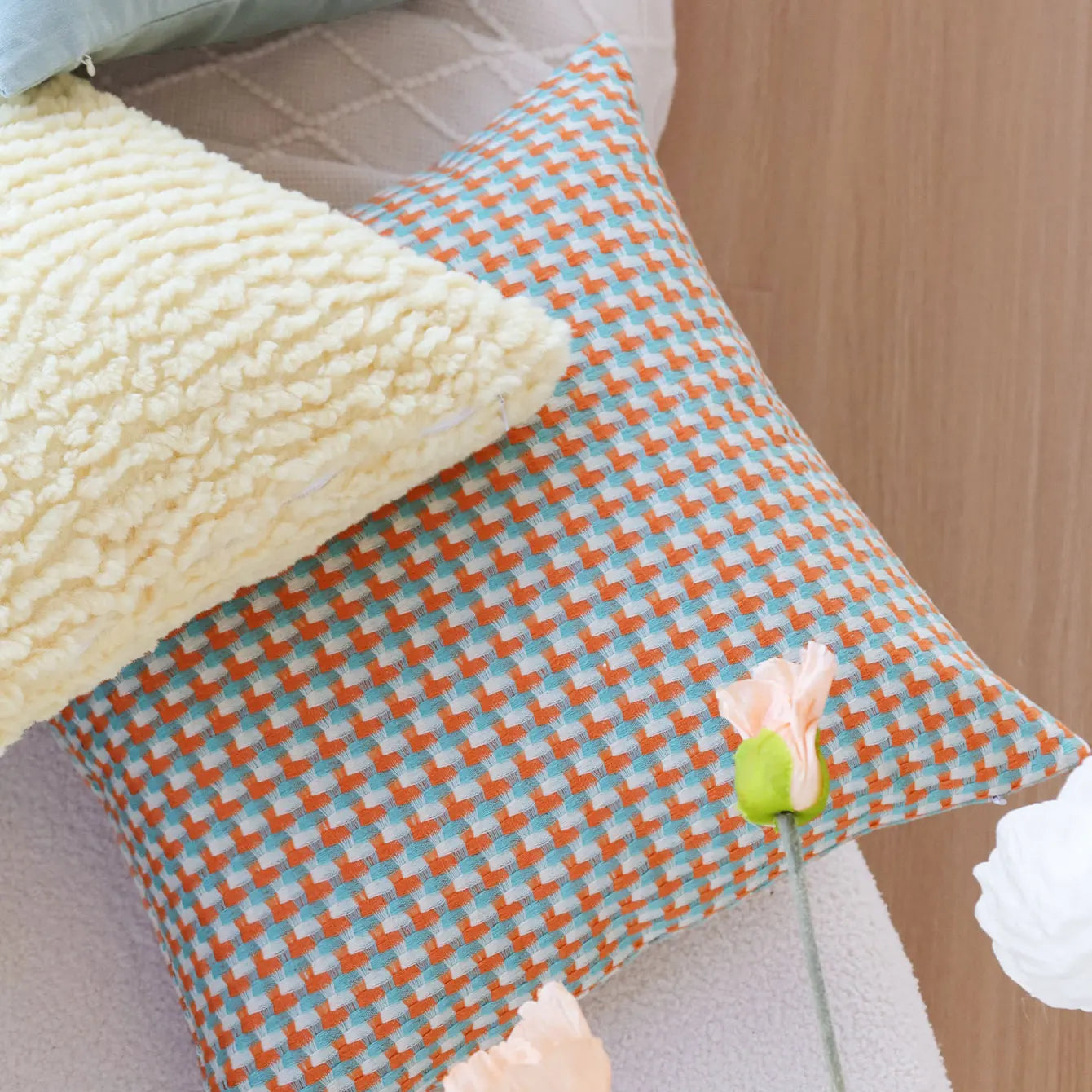 Scandinavian Decorative Throw Pillow Cover 45x45cm