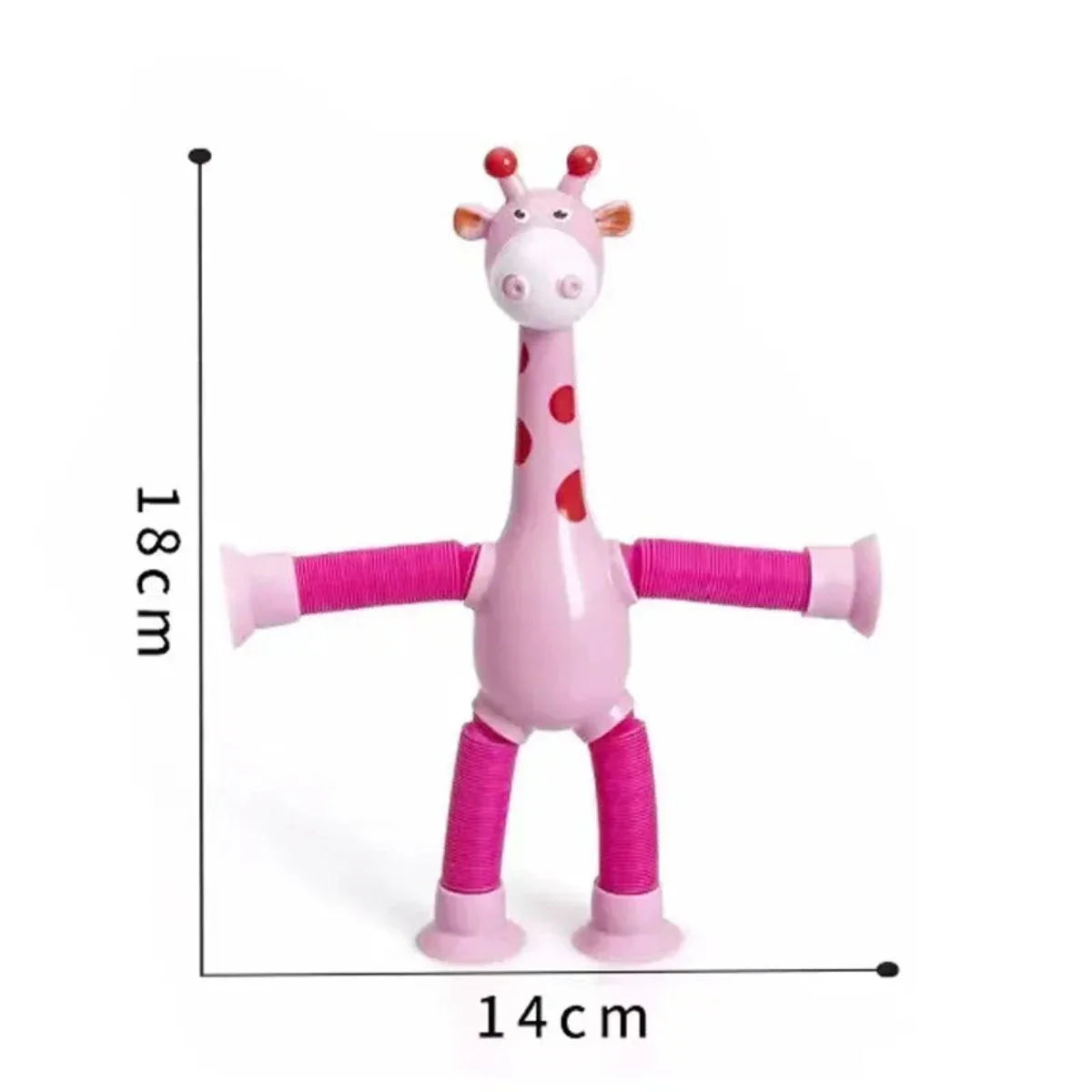 Magic Stretch Giraffe Toy for Kids – Suction Cup Sensory Play