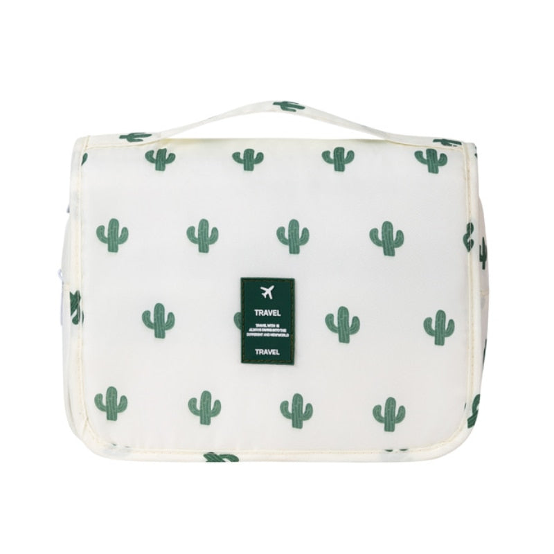 Roll-Up Travel Makeup Bag with Hook