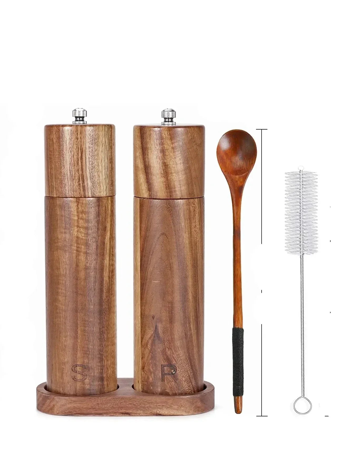 WoodSpice - Luxe Wooden Pepper and Salt Mill Set