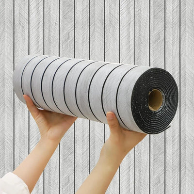 Flexible Self-Adhesive 3D Wood Look Wall Panels Roll