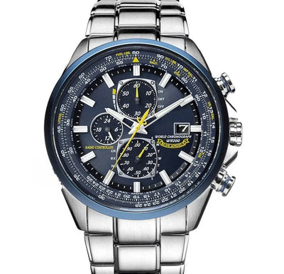 Men’s Stainless Steel Chronograph Watch with Calendar