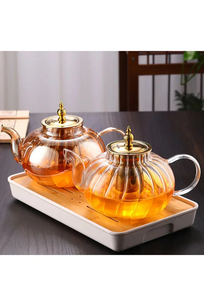 Glass Teapot with Infuser and Lid for Loose Tea