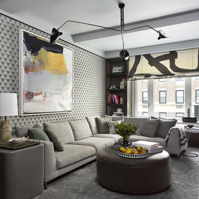 Serge Mouille Mid-Century Modern Ceiling Light