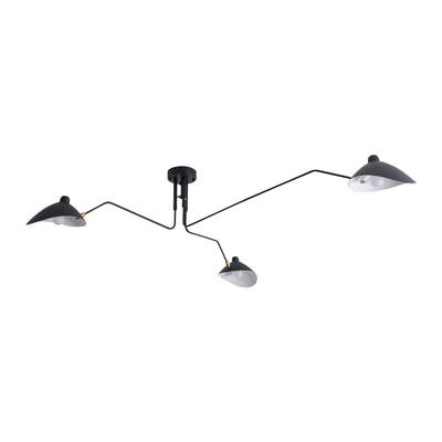 Serge Mouille Mid-Century Modern Ceiling Light