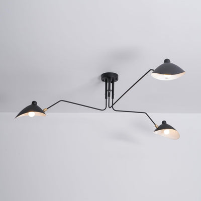 Serge Mouille Mid-Century Modern Ceiling Light
