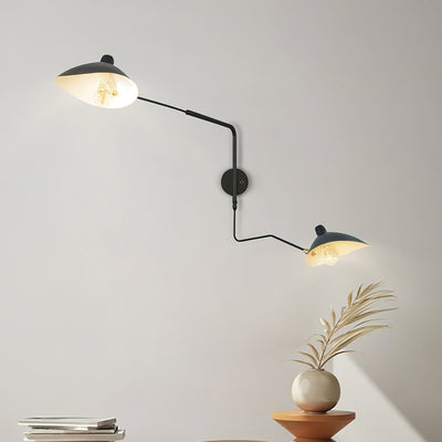 Serge Mouille Style Adjustable Wall Sconce Lamp