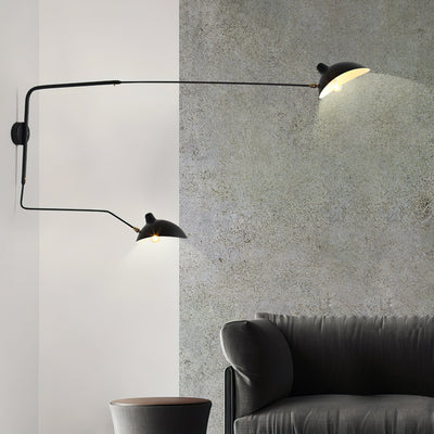 Serge Mouille Style Adjustable Wall Sconce Lamp