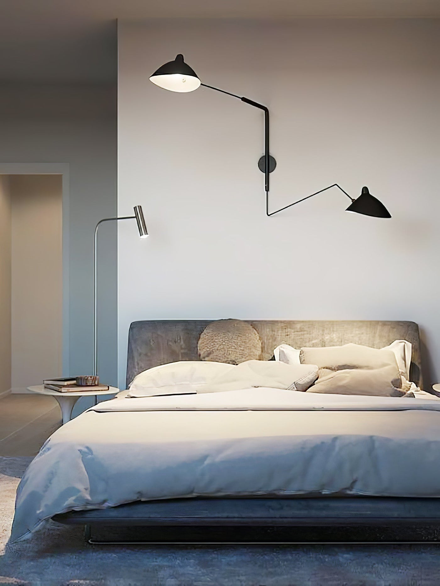 Serge Mouille Style Adjustable Wall Sconce Lamp