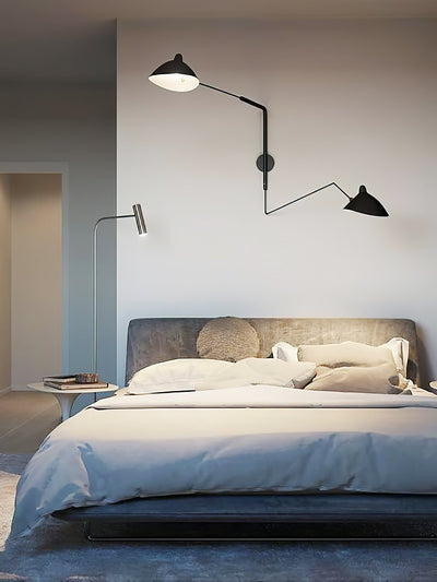 Serge Mouille Style Adjustable Wall Sconce Lamp