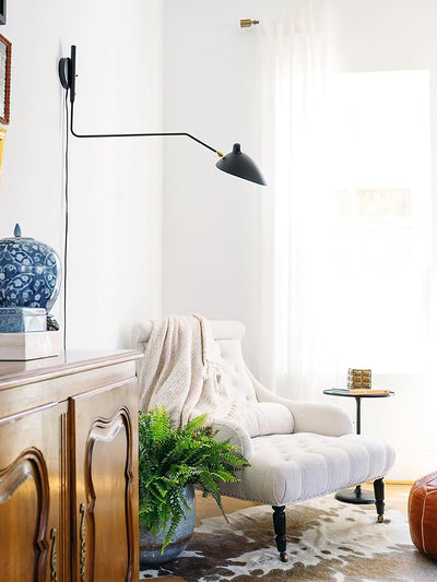 Serge Mouille Style Adjustable Wall Sconce Lamp