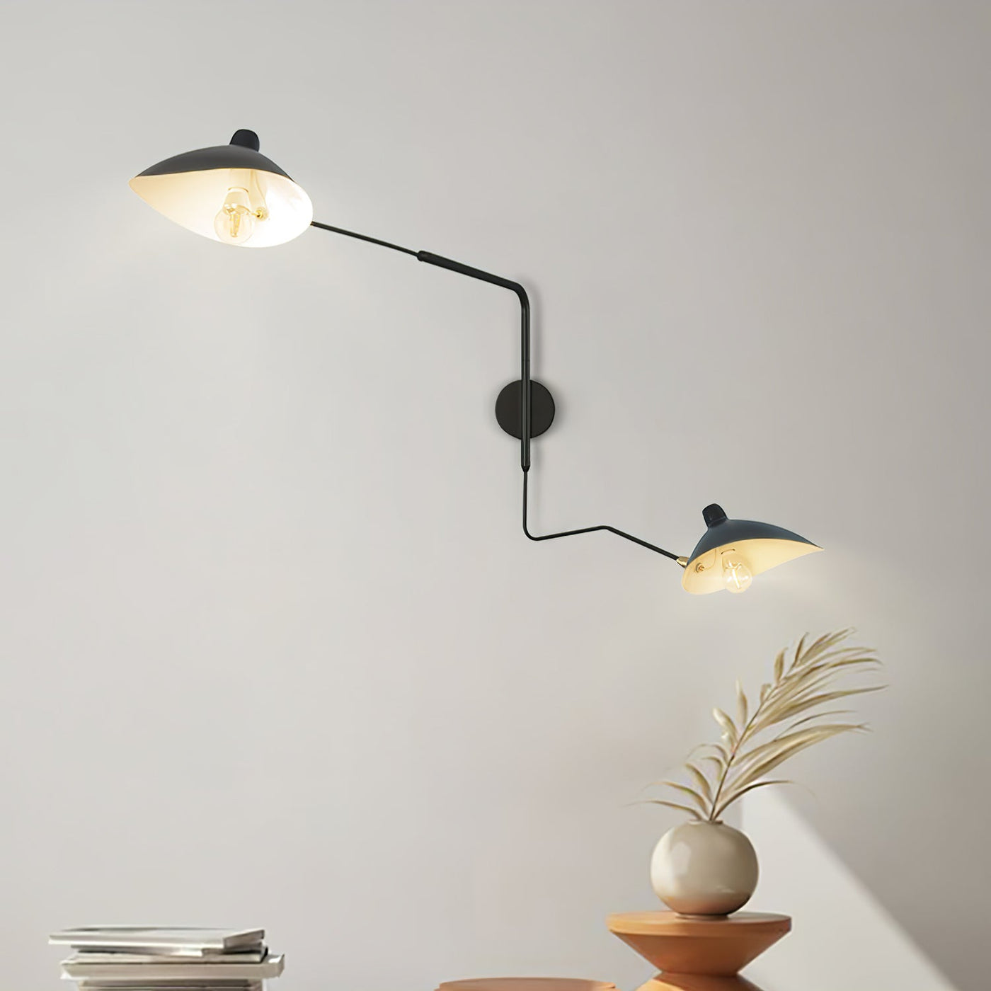 Serge Mouille Style Adjustable Wall Sconce Lamp