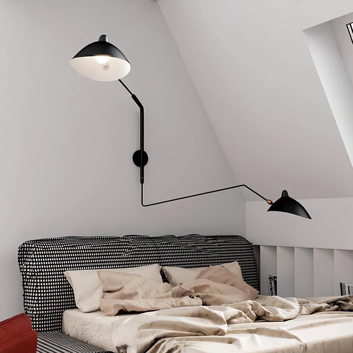 Serge Mouille Style Adjustable Wall Sconce Lamp