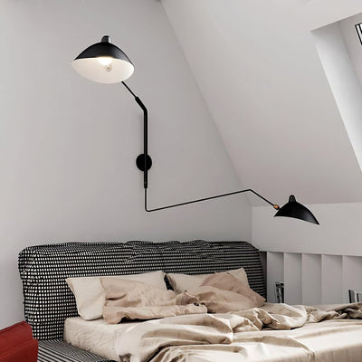 Serge Mouille Style Adjustable Wall Sconce Lamp
