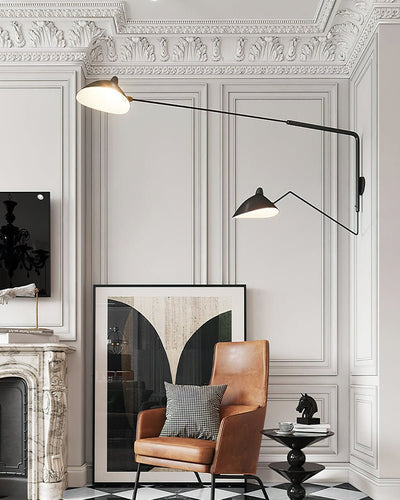 Serge Mouille Style Adjustable Wall Sconce Lamp