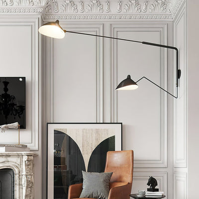 Serge Mouille Style Adjustable Wall Sconce Lamp