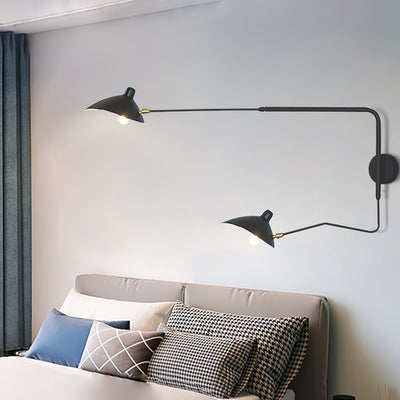 Serge Mouille Style Adjustable Wall Sconce Lamp