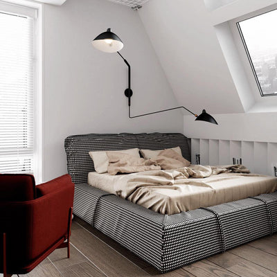 Serge Mouille Style Adjustable Wall Sconce Lamp
