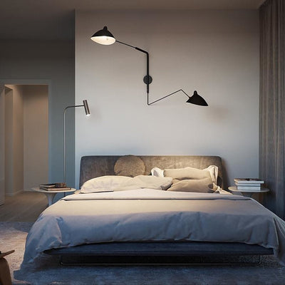 Serge Mouille Style Adjustable Wall Sconce Lamp
