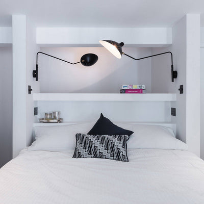 Serge Mouille Style Adjustable Wall Sconce Lamp