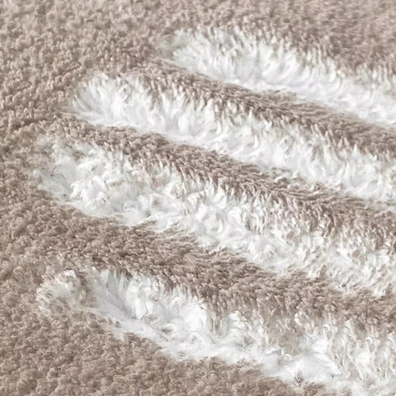Modern Irregular Plush Rug for Living Room and Bedroom